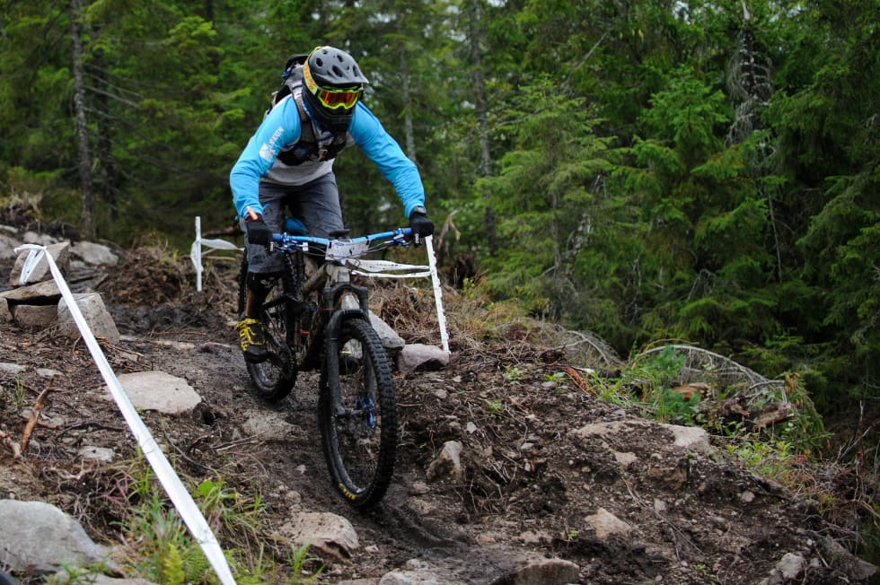Lene Snerk Pedersen sikret seg den siste pallplassen i kvinner senior. Foto: Jon Borgersn