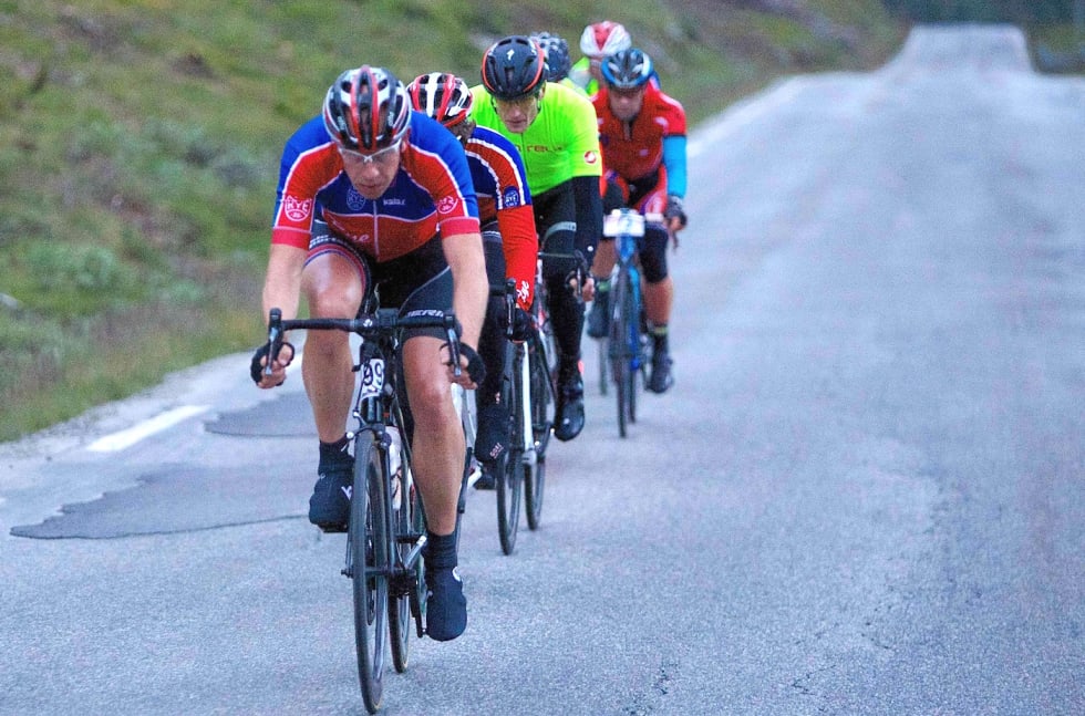 Ole Christian Nymoen var med i tetgruppa sammen med Jo Engebretsen, Svein Joar Horve, Pål Kristoffer Sørvoll og Øistein Olsen. Foto: Håvard Nesbø Jo engebretsen - Svein Joar Horve - Pål Kristoffer Sørvoll - Øistein Olsen - Ole Chr Nymoen - Foto Håvard Nesbø1400x924
