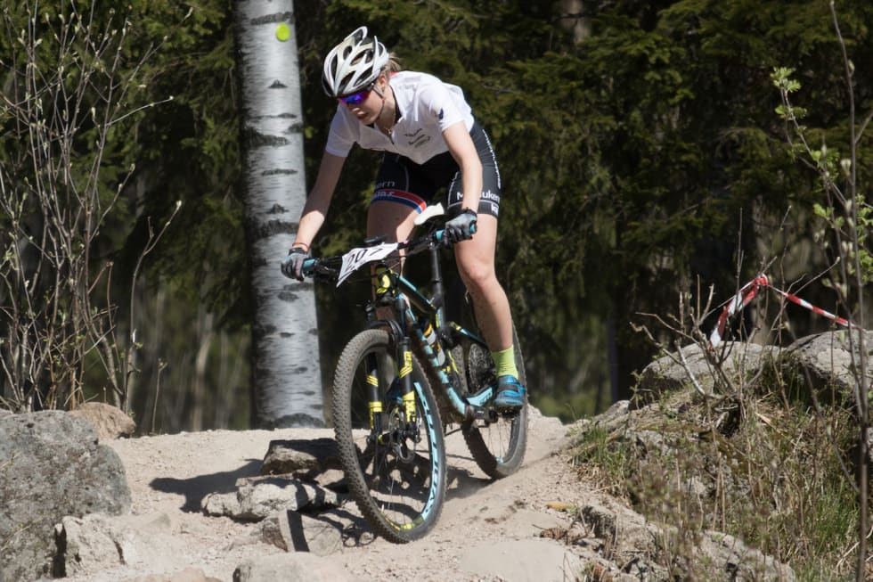 Marit Sveen går inn i sin siste sesong som U23-rytter. Foto: Bengt Ove Sannes Marit Sveen - Rye UCI XCO May 6-17 - Bengt Ove Sannes 1400x933