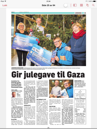RAUS: Eivind Smeland gav bort inntektene fra boka The Lyngen Alps til et proteseverksted i Gaza.