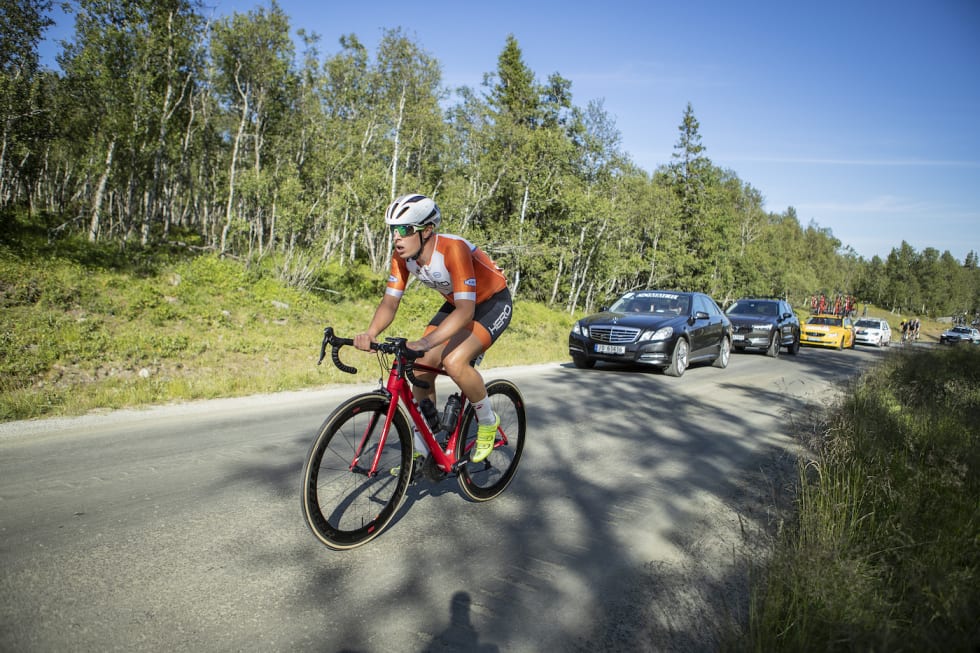 ENSOMT: Jonas Orset jobber seg mot mål. Foto: Pål Westgaard Jonas Orset - Pål Westgaard 1400x933
