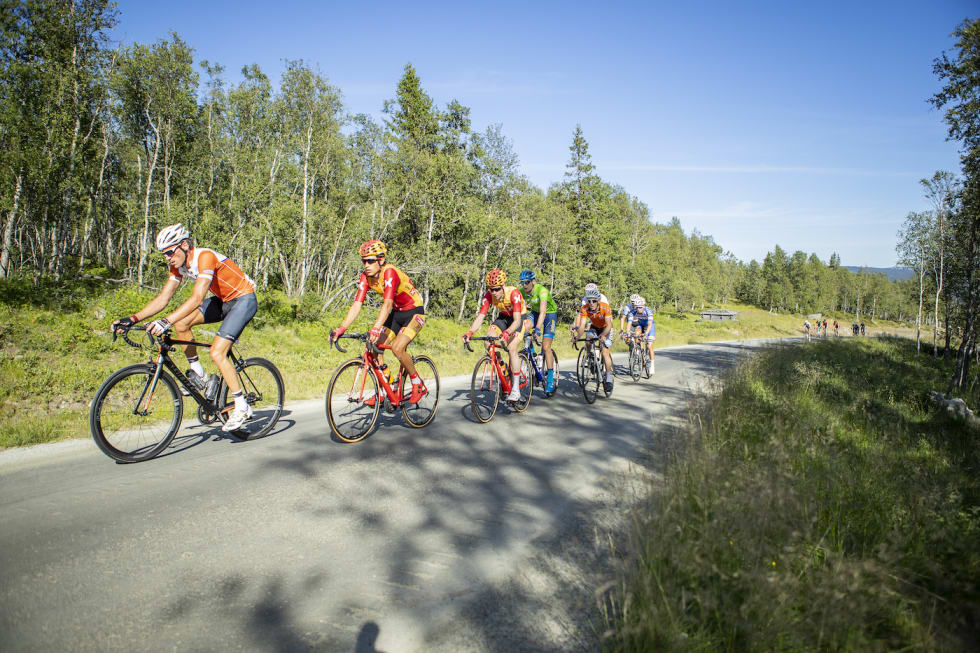 TAUER: Frederik Wilmann tauet bruddet oppover tomilsbakken til mål på Storefjellseter men ble tatt igjen og passert på tampen. Foto: Pål Westgaard Frederik Wilmann med trøyene på slep - Pål Westgaard 1400x933