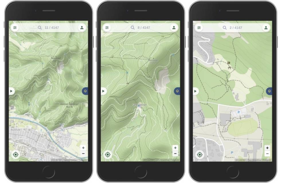 INFORMATIVT: Det nye Trailguidekartet er strippet for all informasjon som ikke er nødvendig for deg som syklist/turgåer, slik at den informasjonen som er viktig, blir tydeligere. Foto: Trailguide trailguide kart 2020