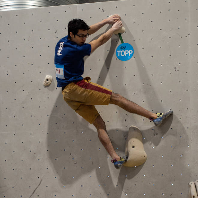 TOPP: Leo Chiba topper og vinner sin første seniorkonkurranse. Foto: Thea Frantzen 4303a41226948355d1ad82e0b3caf33b