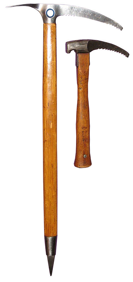 Choinard Piolet og ishammer. Dette var utstyret de brukte på det glade 70-tall. 7_chouinard piolett og ishammer