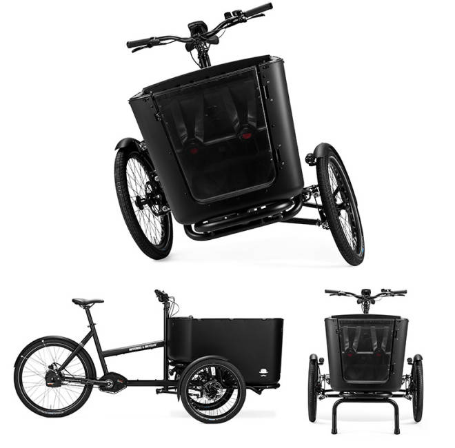 KASSEVOGN: Butcher & Bicycles' super-trehjuling lener seg i svingene og er daglig berg-og-dalbane-tur for barna dine BUTCHER & BICYCLES MK1