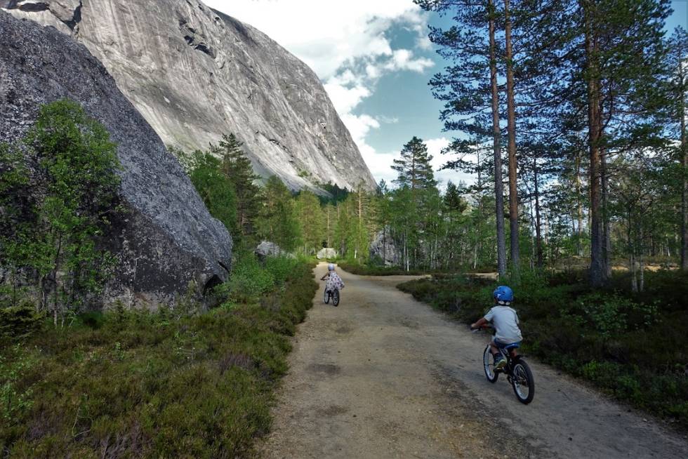 Hægefjell kan være et fint sted å dra med barnefamilien. Foto: Nils Rune Birkeland Hægefjell, Nissedal, barnefamilie