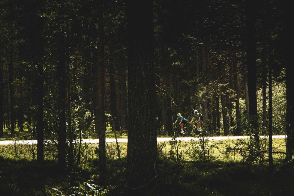 UNDER SNAUFJELLET, SKAU: Også delen av turen som går under tregrensa er fin. Ål-Sykkel-2
