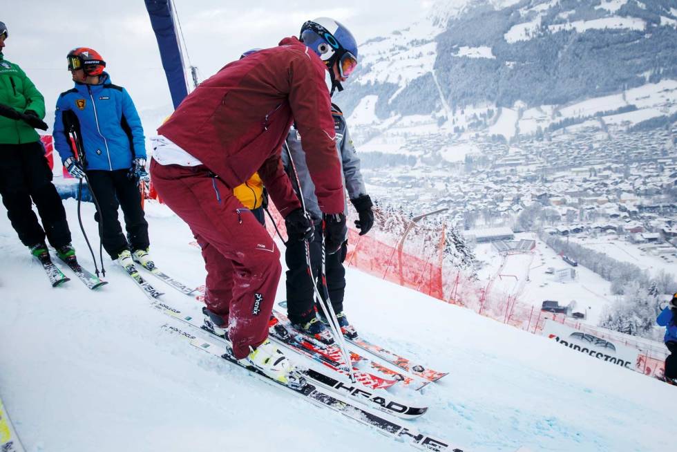 FØR DET SMELLER: Stille før stormen i Kitzbühel. Bilde: Cornelius Poppe Aksel-Lund-Svindal-2