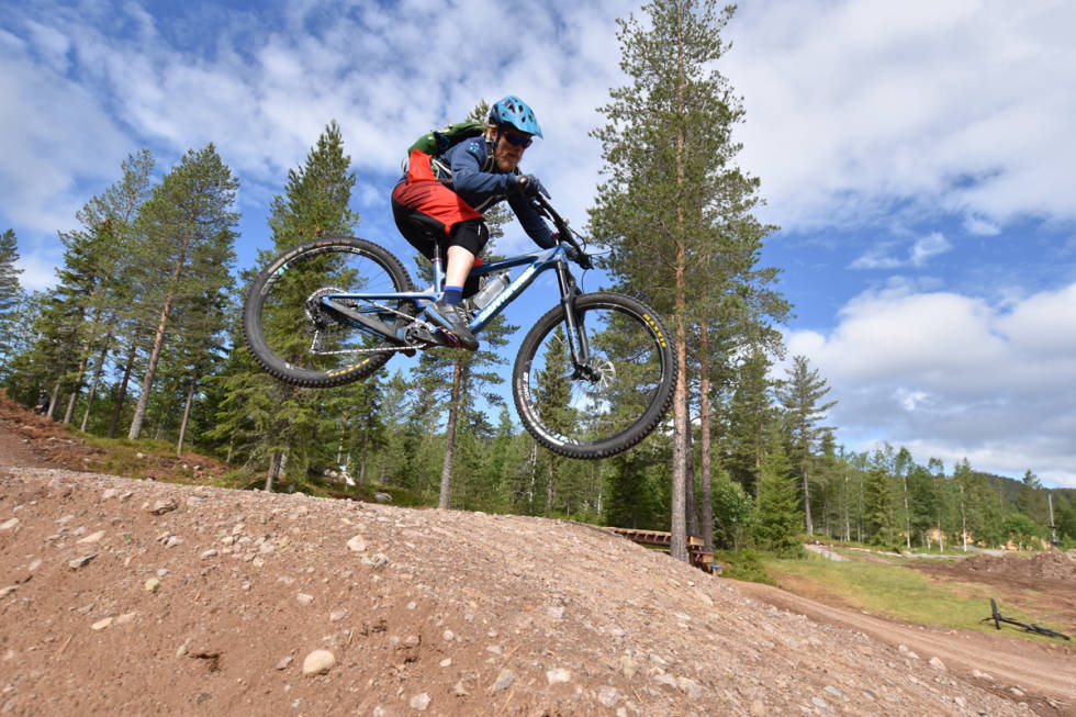 Det kommer stadig nye features og utbygginger i Trysil, i konkurranse med andre destinasjoner. Foto: William Kempton Aleksander Wassum terrengsykkel trysil