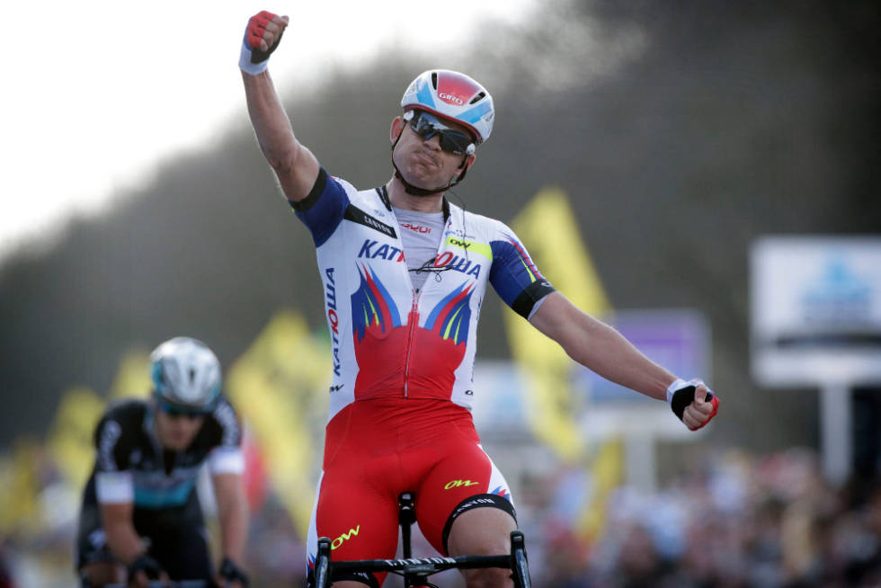REPRISE?: Kan Alexander Kristoff gjenskape triumfen fra 2015? Foto: Cor Vos alexander kristoff flandern rundt niki terpstra