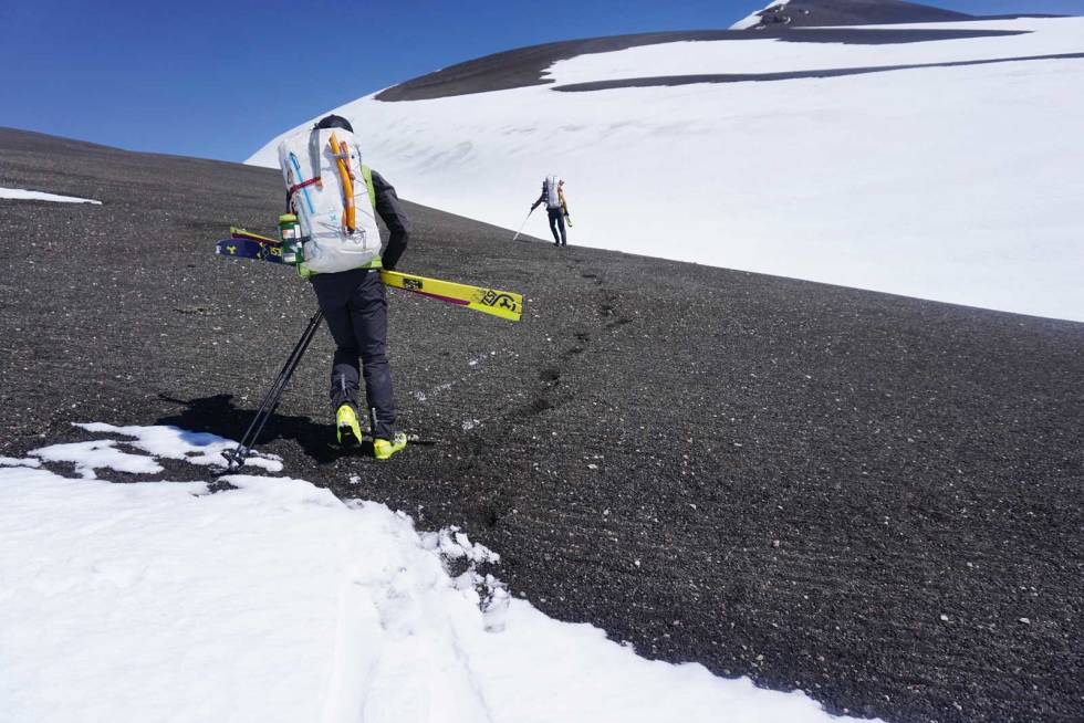 DRØM VS VIRKELIGHET: Det var ikke bare drømmeforhold i Los Andes... Vi møte på mye fokk snø, skare og løse grusbakker. Alto-Cinco-Ski-Sør-Amerika-6