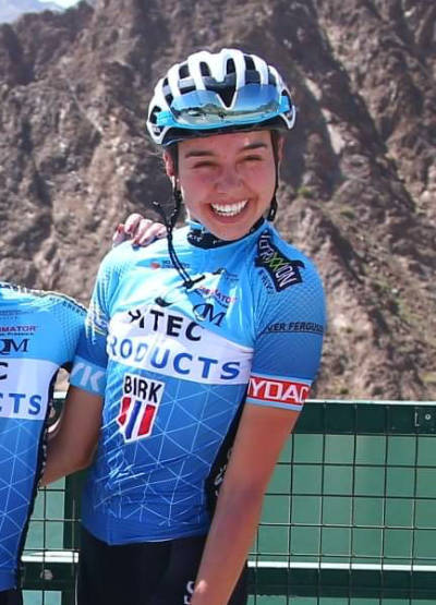 UTFORDRER: Amalie Lutro. Foto: Hitec Amalie Lutro sykler Tørst Challenge