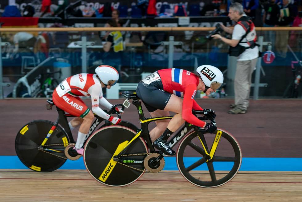 RASK: Anita under VM i Berlin forrige helg. Foto: UCI. anita stenberg