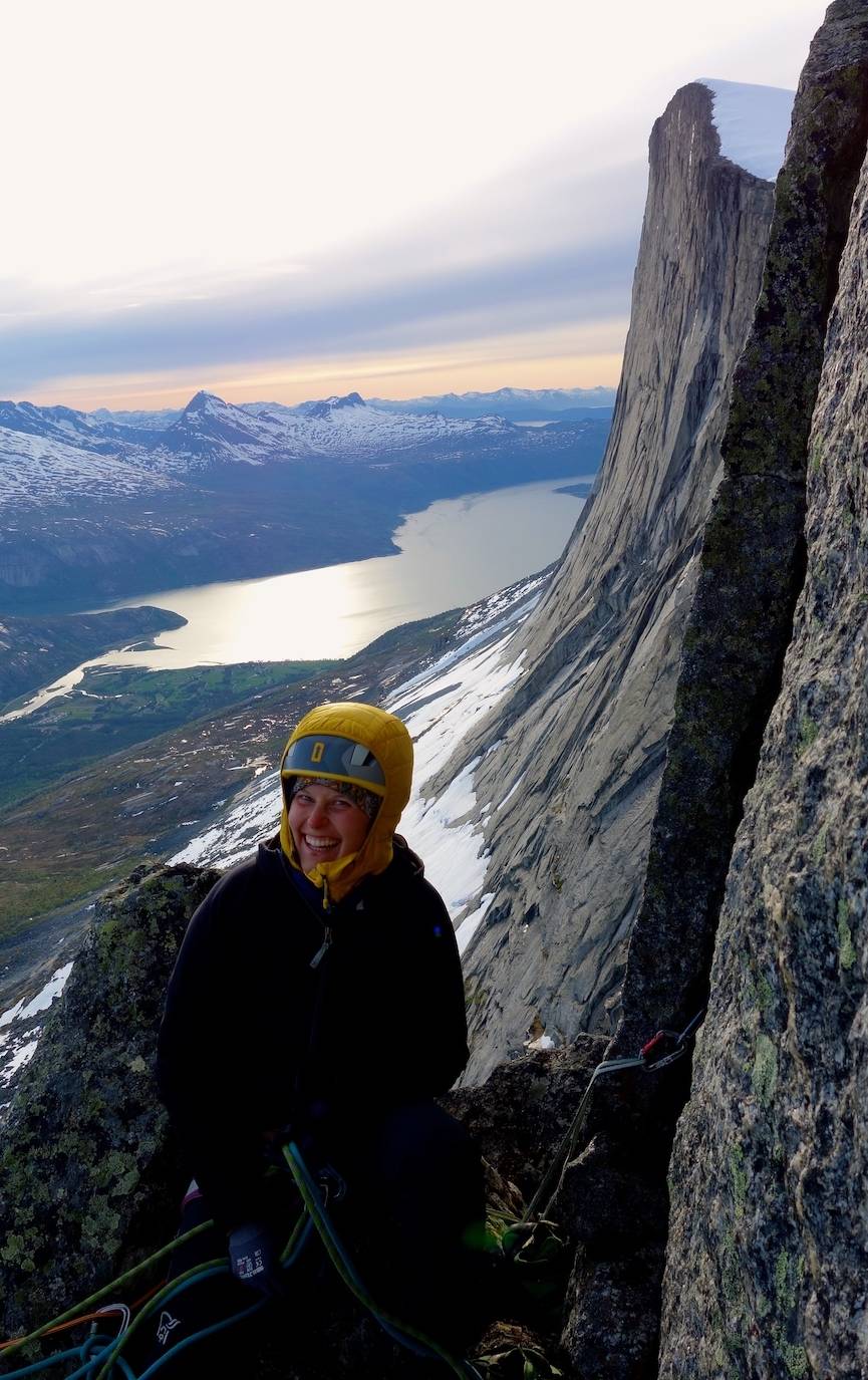 Anna Nysted på Haugbakkfjellet. Foto: Håkon Wegge. Anna på Haugbakkfjell