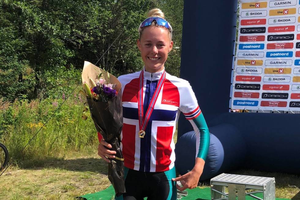 NORGESMESTER: Anne Dorthe Ysland tok gull på tempo-NM i Skien. Foto: Privat Anne Dorthe Ysland Tempo-NM 2020