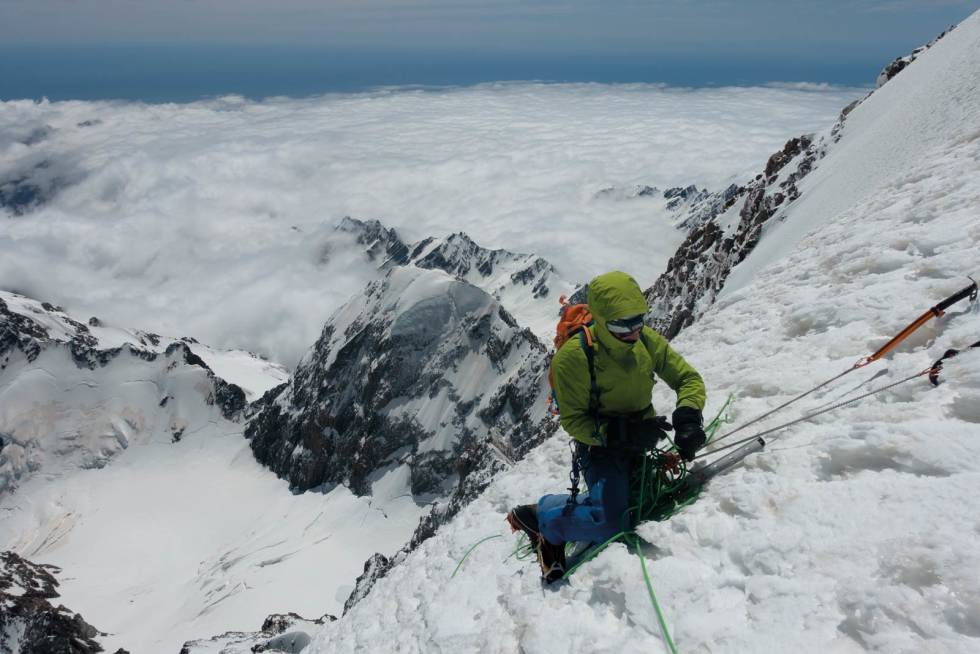 MELKESYRE: Kort pause for å få vekk melkesyra i leggene og det er igjen min tur å ta over den skarpe enden. AoRaki-New-Zealand-6