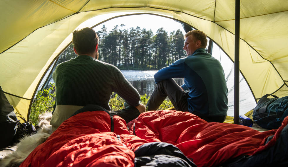 FRILUFTSLIV: Bergans produserer både telt, soveposer og klær til friluftsentusiaster. Foto: Hans Kristian Krogh Hanssen bergans friluftsliv