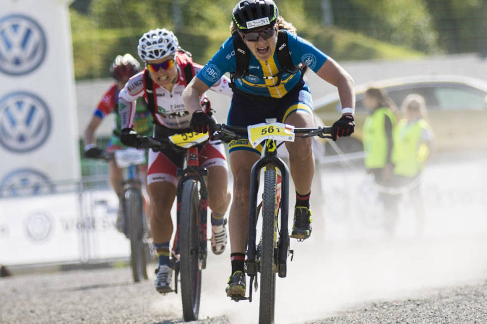 INTENST: I august er det duket for nye dueller i Birkebeinerrittet. Her vinner Jennie Stenerhag foran Hildegunn Gjertrud Hovdenak i 2017. Foto: Snorre Veggen Birken birkebeinerrittet