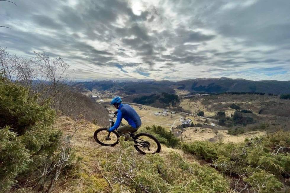 ÅSANE: Ikke noe å utsette på utsikten fra Birkelandsnipa. Foto: Arild Gravdal stisykling i Bergen