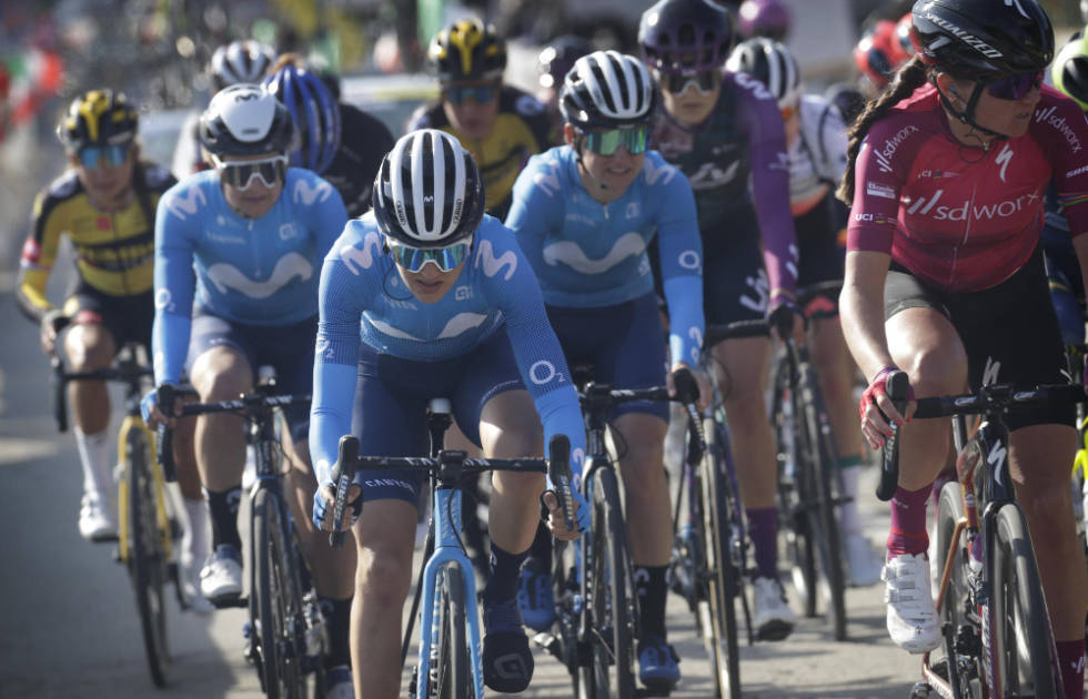 TILBAKE: Katrine Aalerud har kun syklet to ritt denne sesongen. Sist i mars, da hun ble nummer 36 i Trofeo Alfredo Binda. Foto: Cor Vos brabantse pijl 2021 katrine aalerud movistar