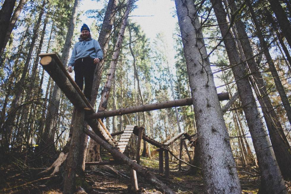 SMALT: Skinnies. En legendarisk type tre-installasjon, sett med sykkeløyne. Brage ønsket å vie gamle helter litt oppmerksomhet med filmen. Foto: Kristoffer H. Kippernes brage vestavik x games real series