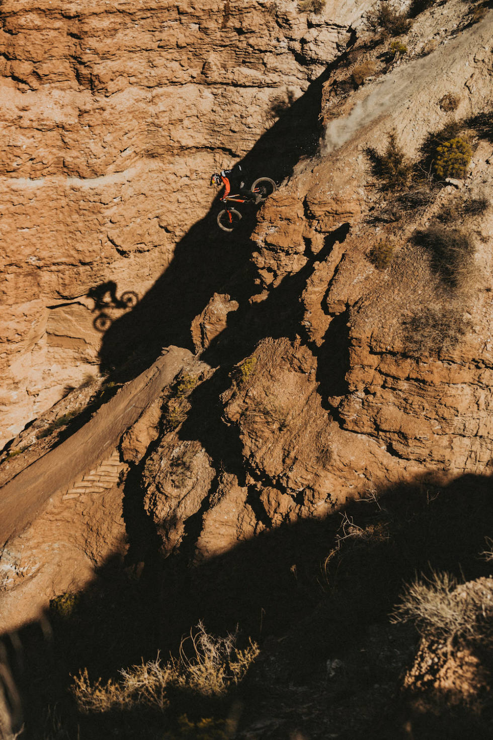 Brandon Semenuk sikret seieren allerde på det første av sine to runs under Red Bull Rampage 2019. Foto: Paris Gore/ Red Bull Content Pool Brandon Semenuk Red Bull Rampage 2109