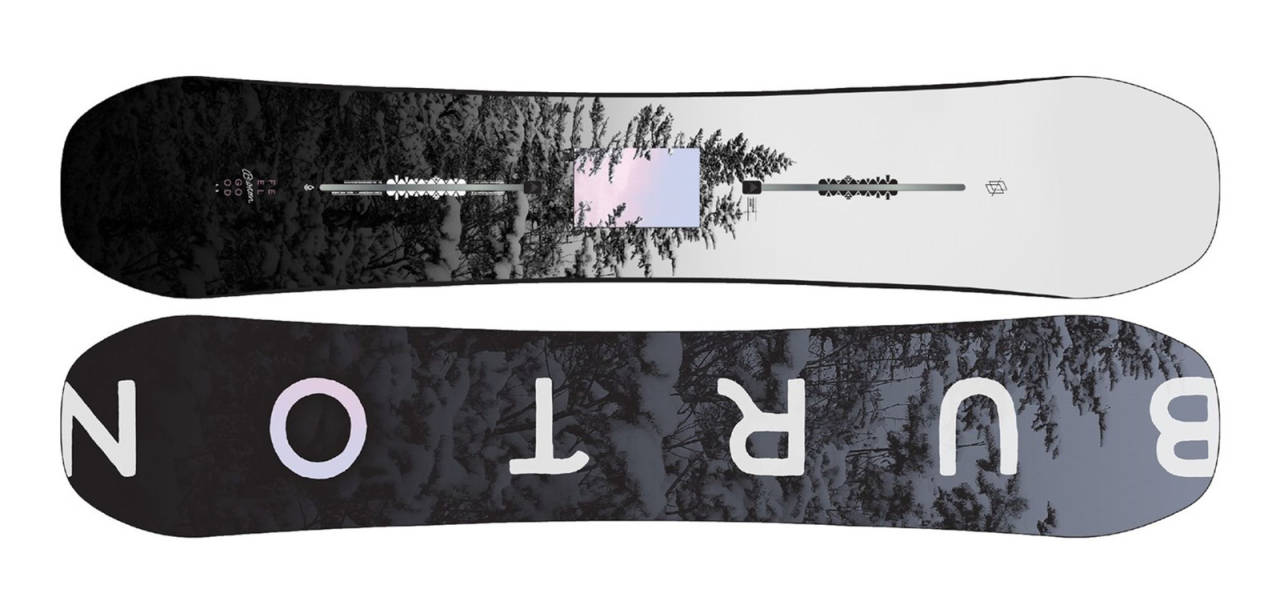 MED CAMBER: Verdens største snowboardprodusent Burton, har stor suksess med jentebrettet Feelgood Camber Burton Feelgood Camber
