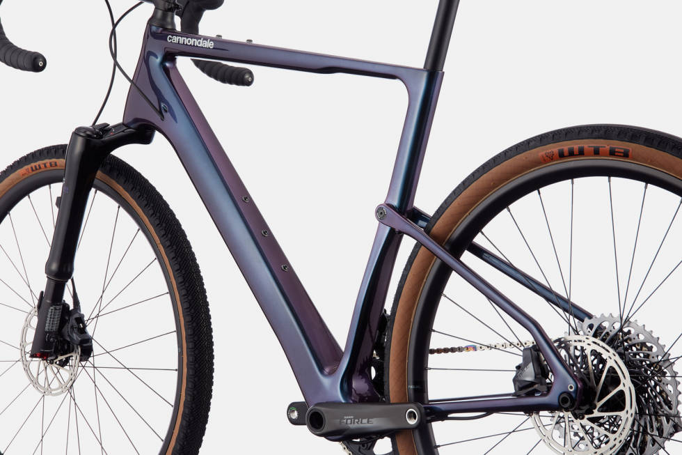 UNIK PROFIL: Med lave setestag og en-beint dempergaffel har Topstone Carbon Lefty et spesielt utseende. Cannondale Topstone Carbon Lefty