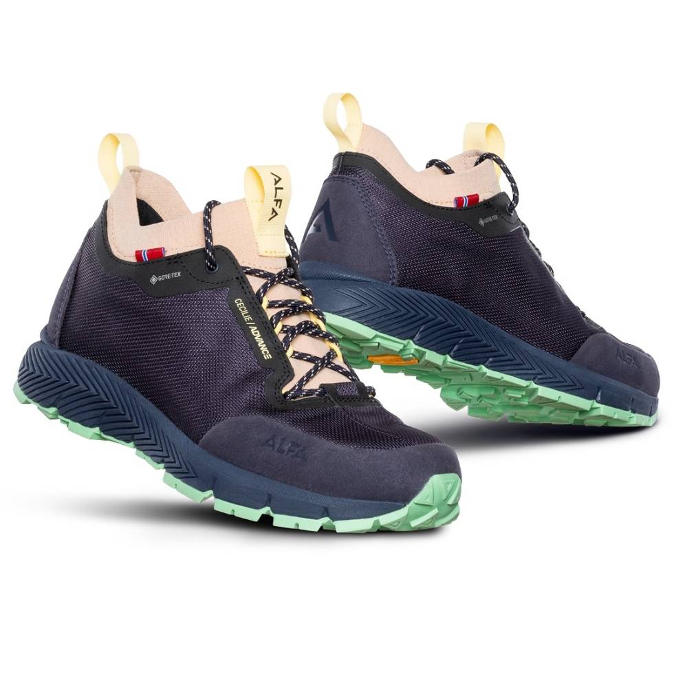 LAV MODELL: Alfa Cecilie Low GTX er en lav tursko med Vibram-såle. Alfa cecilie Low