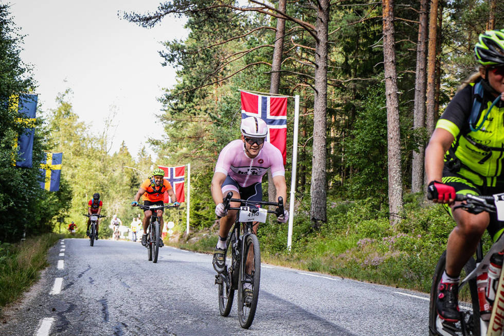 Christian Haug testet Grenserittet med bukkestyre. Fra neste år er det fritt fram. Foto: Sportograf.com Christian Haug på Grenserittet cyclocross