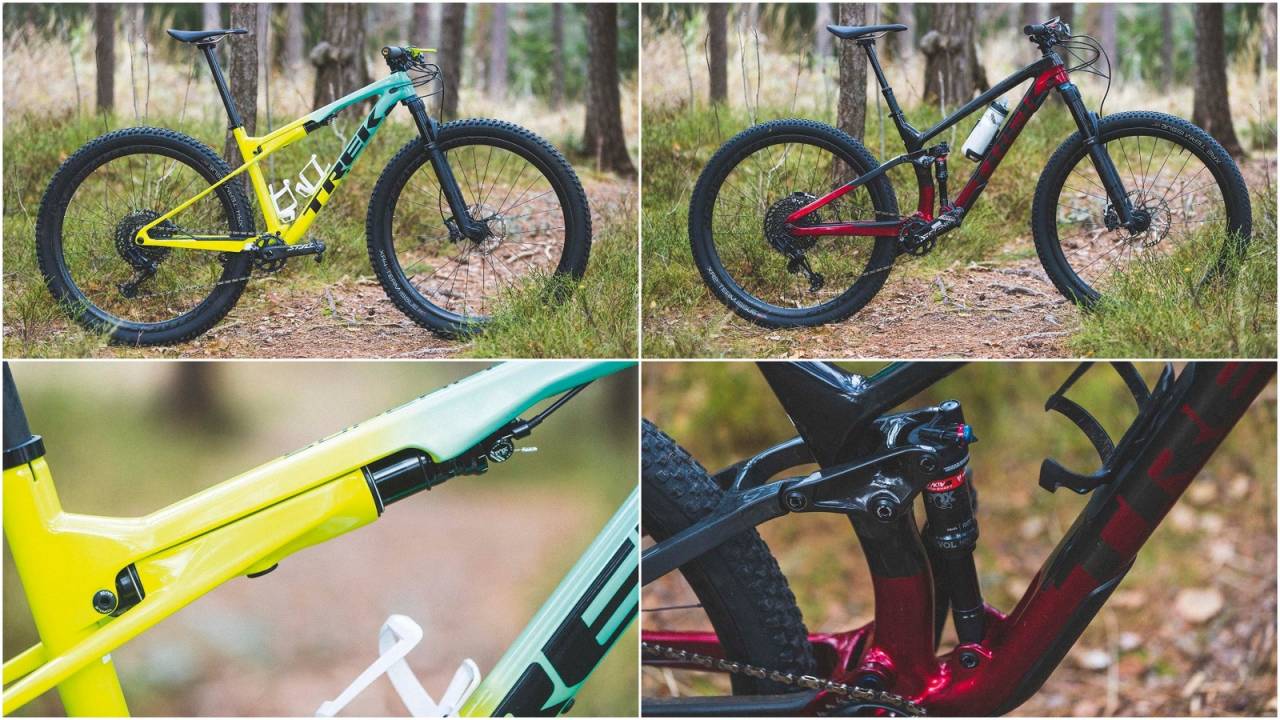 SPISSKOMPETANSE: Rittsykkelen Supercaliber og stisykkelen Fuel EX har sine egne fordeler og ulemper. collage-sykkelbilder-sti-vs-xc