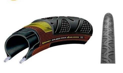 ENKELT OG SOLID: Clincherdekk fås kjøpt overalt, og er så enkelt og greit i bruk at det brukes av både proffer og amatører. Conti-4-Season-tyre