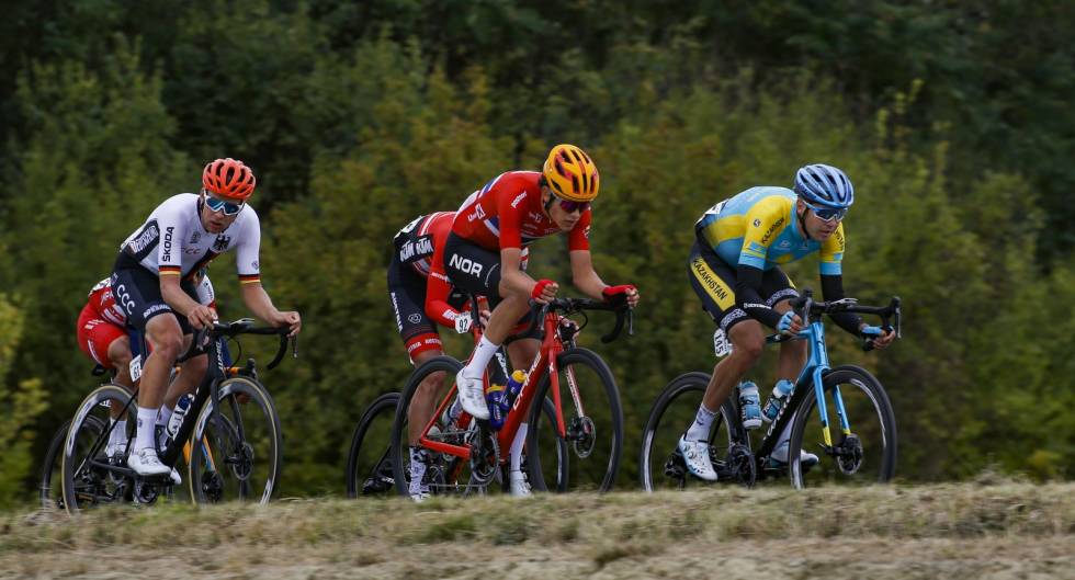 VM-BRUDD: Torstein Træen fikk mye TV-tid på VM-fellesstarten i Imola. FOTO: Cor Vos CORVOS_00032546-095