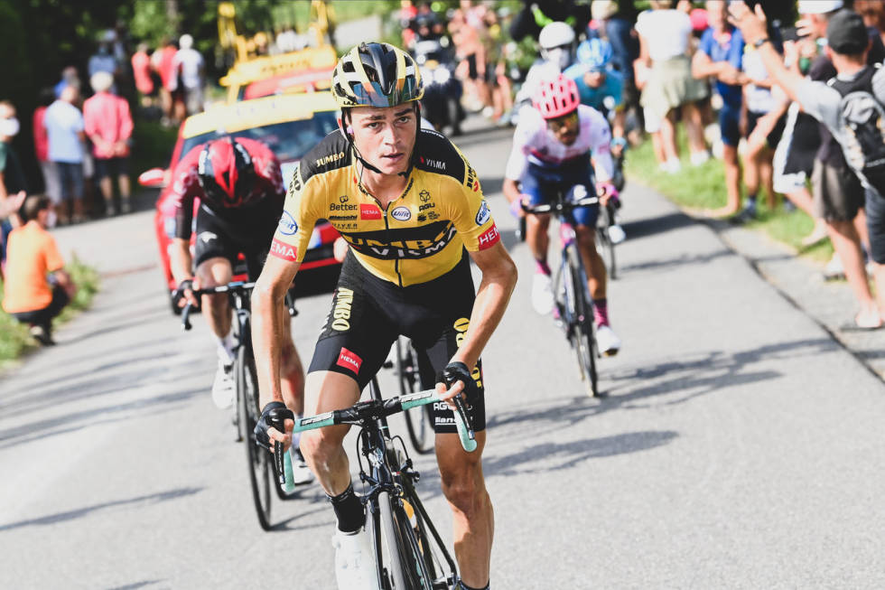 STJERNE PÅ STJERNE: Da Roglic og Kruiswijk veltet ut, tok Sepp Kuss ansvar og vant siste etappe. sepp kuss