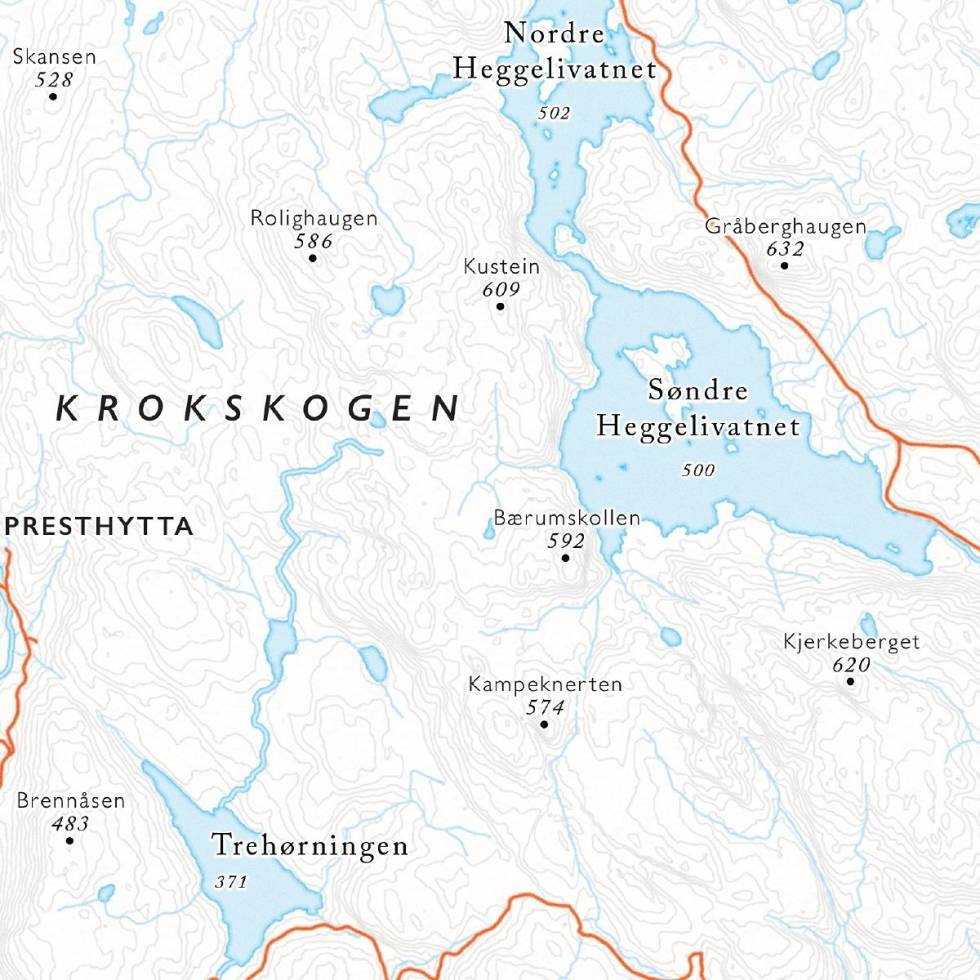 NEDTONET: Det er få, men veldig tydelige detaljer på Dapa-kartene. Foto: Dapa Maps. dapa-detalj