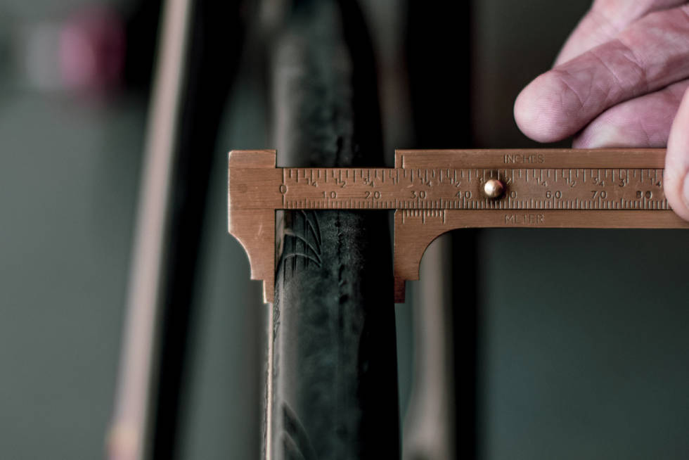 SMALERE: 25 mm dekkene måler 26,5 mm på Zipp-hjulene. 25 mm mot 32 mm dekktest