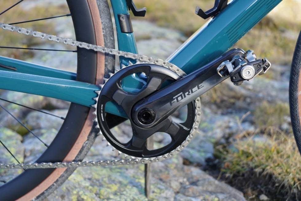 SINGELKRANK: RoadMachine X kommer med 1x12-drivverk. Rammen har mulighet for frontgir. Foto: Øyvind Aas BMC RoadMachine X