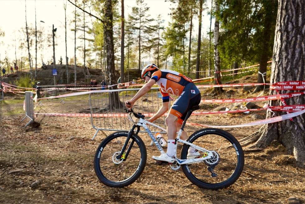 BEST: Danske Sebastian Carstensen Fini liker seg i Lillomarka i Oslo. Han vant søndagens rundbaneritt. Foto: Øyvind Aas Sebastian Carstensen Fini