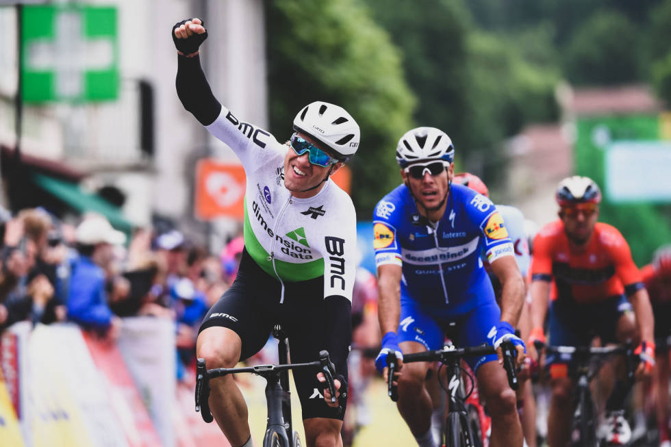 FJORÅRET: Fjorårets Dauphiné gikk vesentlig bedre enn årets. Da vant Edvald åpningsetappen. Foto: Cor Vos. edvald boasson hagen
