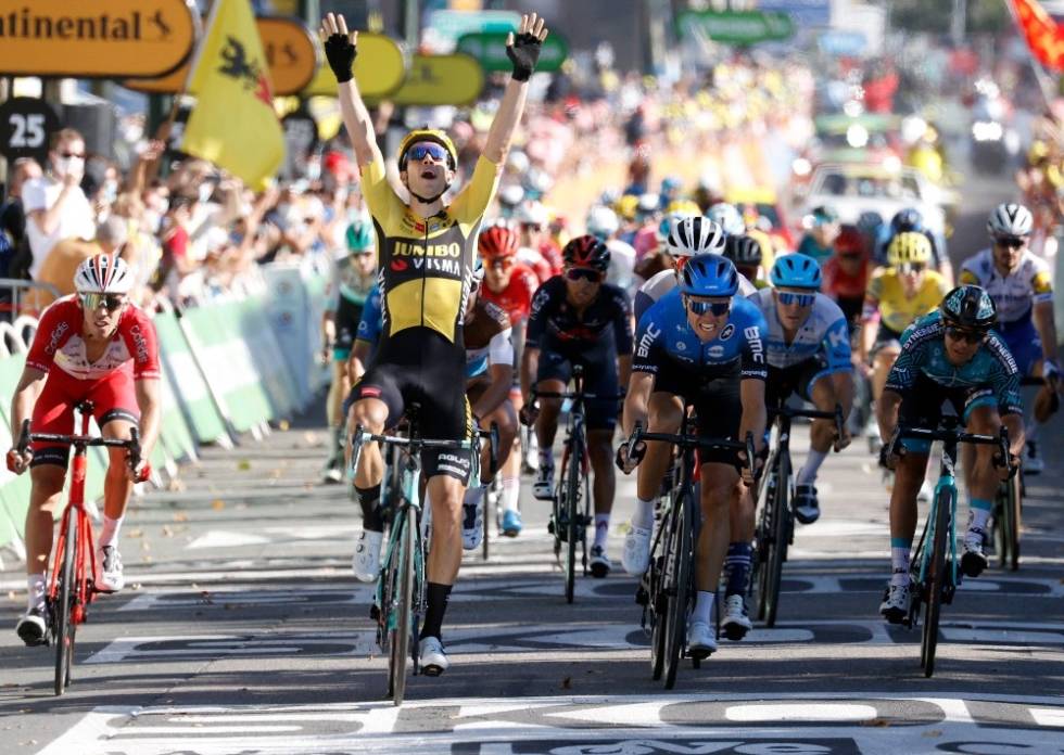 VIL FORTSATT SYKLE TOUREN: Boasson-Hagen sykler trolig sin ellevte Tour de France i 2021, og vil fortsette å gjøre det i fremtiden. I fjor ble han nummer to på en etappe, kun slått av Wout van Aert. Foto: Cor Vos edvald boasson-hagen, uno-x pro cycling, tour de france