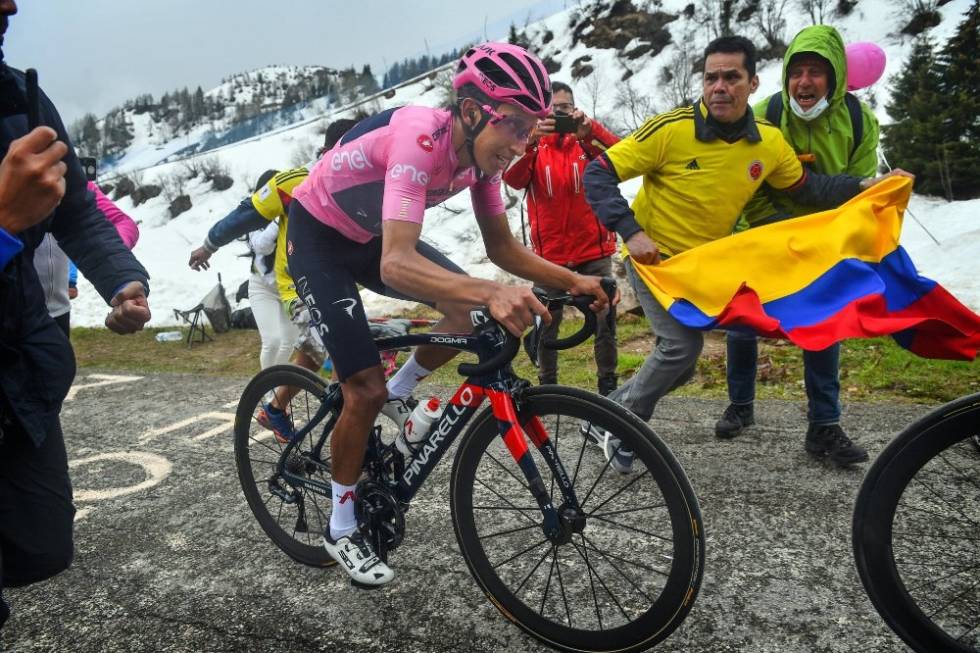 ØKTE: Egan Bernal ser mer og mer ut som vinneren av Giro d'Italia. Foto: Cor Vos egan bernal giro d'italia ineos grenadiers
