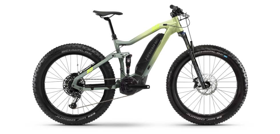 FEIT: Det kryr ikke av el-fatbikes på markedet, men de finnes. Haibike FullFatSix er en slik. elsykkel fatbike 2021 haibike
