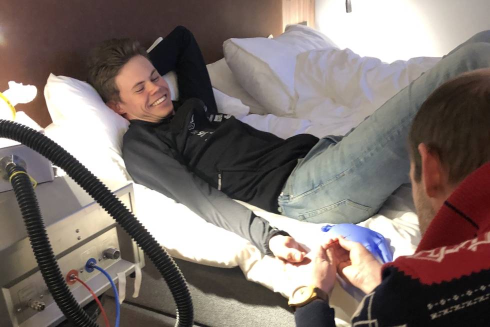 Erik Hægstad har både labtester og prestasjoner som viser at nivået er høyere i år enn i fjor. Foto: Bent Rønnestad Erik Hægstad varmeprosjekt