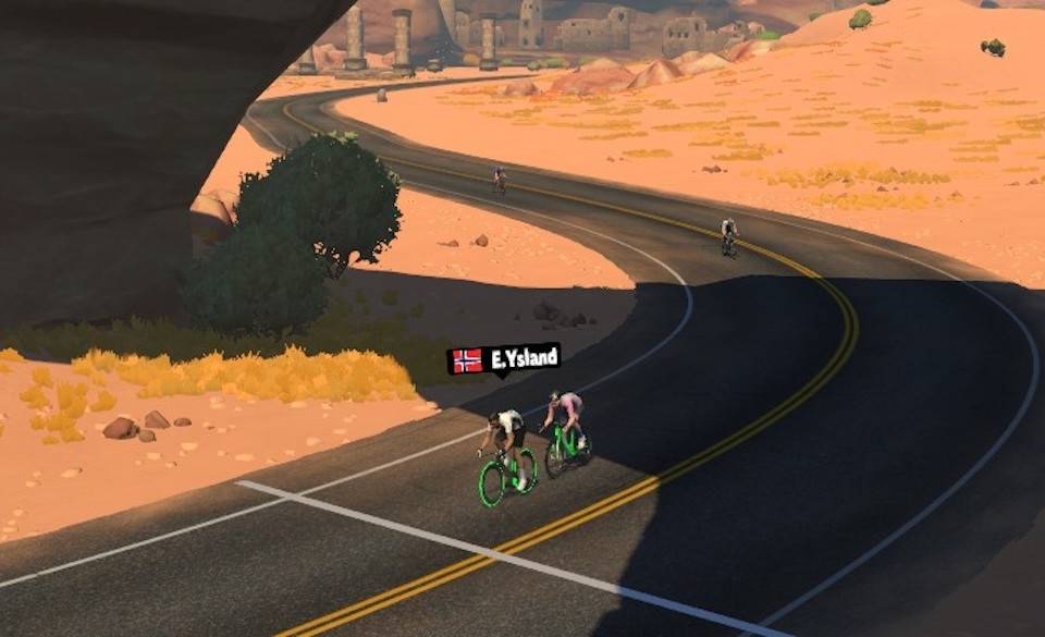 SEIER: Erik Ysland vant siste runde i NCFs Zwift-Norgeacup. Erik Ysland Zwift