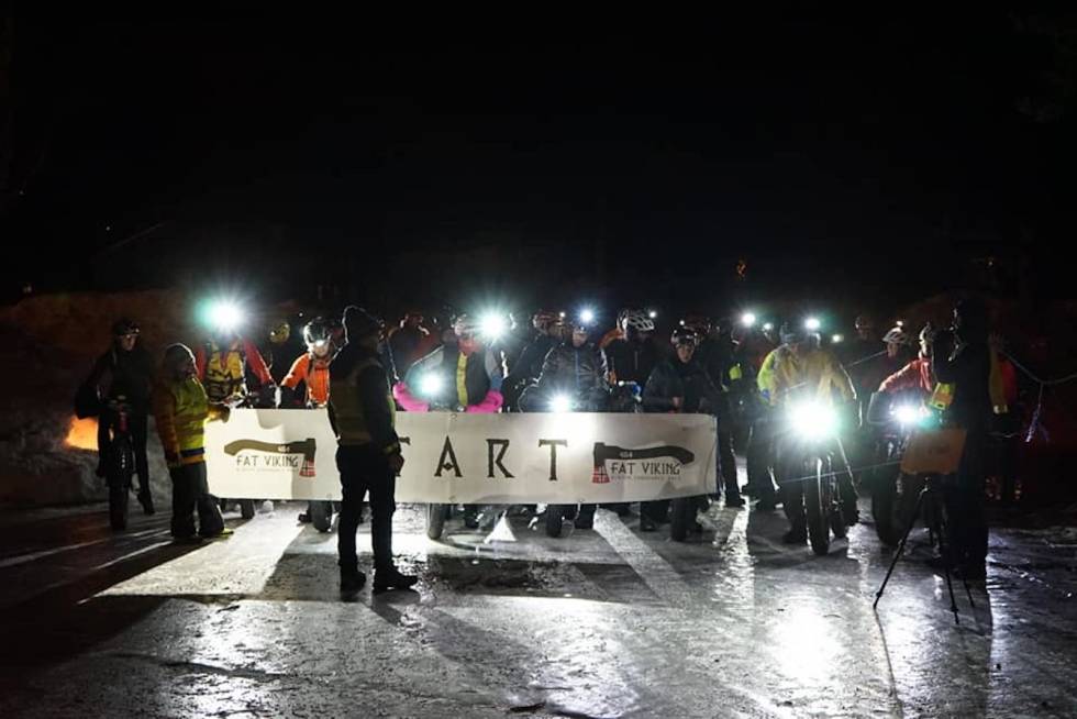 Startfeltet i Fat Viking 2020. Foto: Antti Ollila