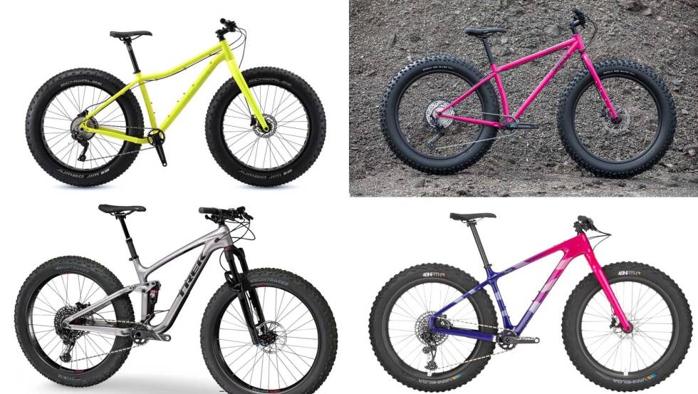 ULIKE: Det finnes flere typer fatbikes, og rammematerialet kan like gjerne være stål og aluminium, som karbon. Foto: Produsenter fatbike modeller typer varianter