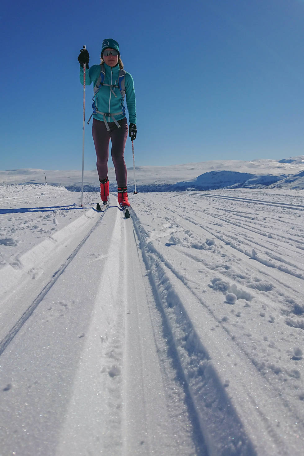 FJELLØYPA: Fine skiforhold i Fjelløypa. Foto: Matti Bernitz Pedersen llangren på bjorli fjelløypa foto matti bernitz pedersen