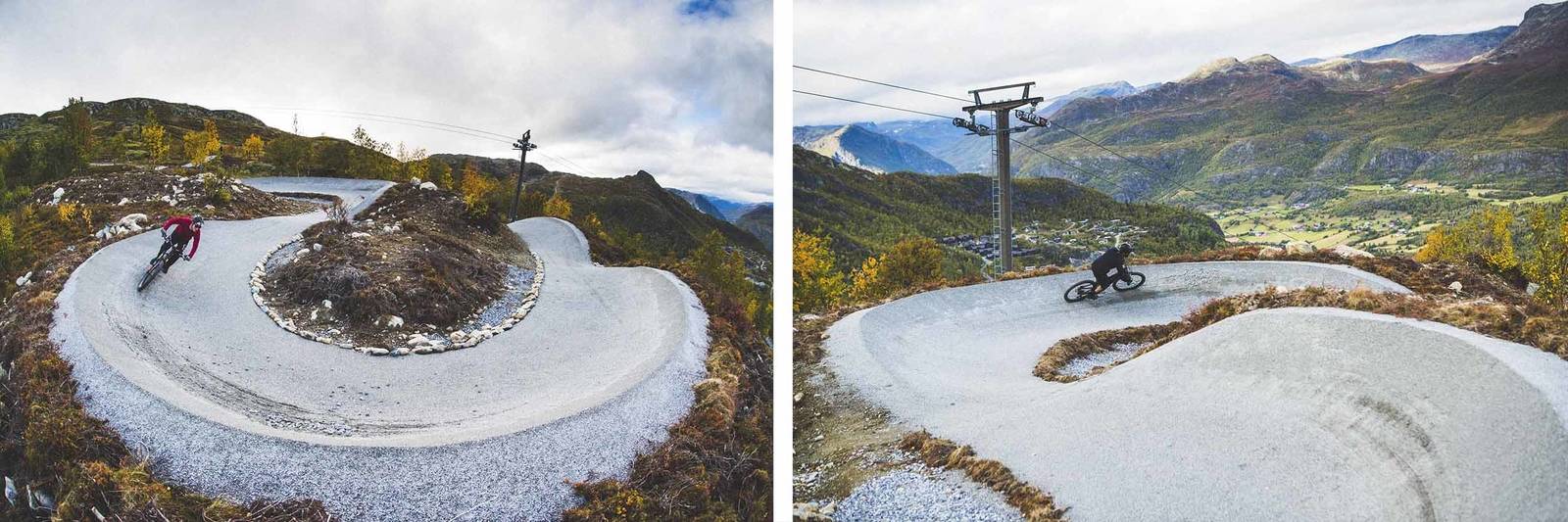 ÅPNER I 2021: Denne nye stien skal stå ferdig sommeren 2021 i Hemsedal. Foto: Kristoffer H. Kippernes heisbasert sykling hemsedal