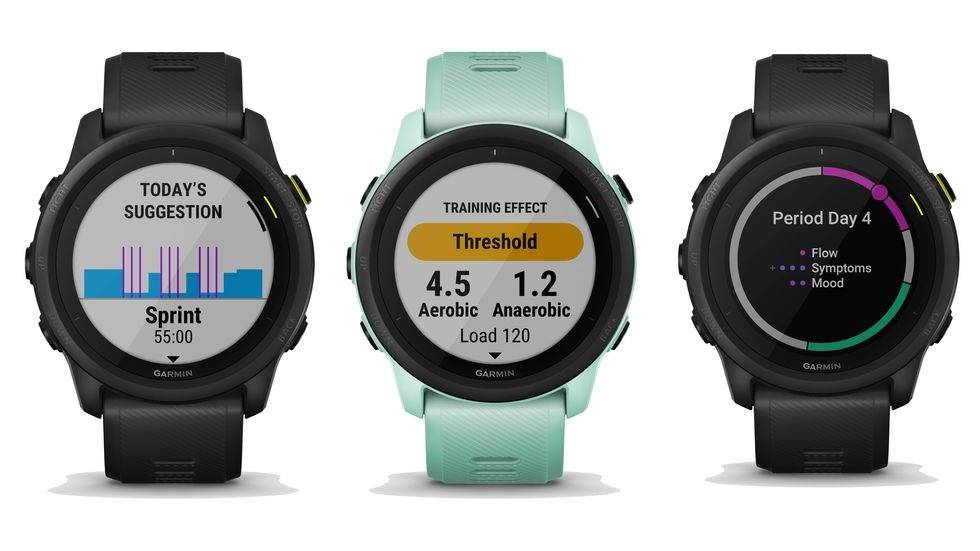 LETT OG NETT: Forerunner 745 er en avansert klokke som likevel er lett på armen. Kommer også i flere farger. Garmin Forerunner 745